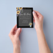 BEGROTING BEWAREN DATA Rustige Zonnebloemen Paars Flyer (Hand)