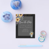 BEGROTING BEWAREN DATA Rustige Zonnebloemen Paars Flyer (Enkel)