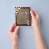 BEGROTING BEWAREN DATA Rustige Zonnebloemen Paars Flyer (Hand)