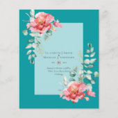 BEGROTING BEWAREN DATA - Witte rozen Floral Flyer (Voorkant)