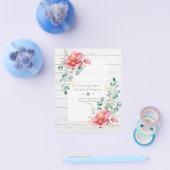 BEGROTING BEWAREN DATA - Witte rozen Floral Flyer (Enkel)