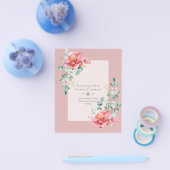 BEGROTING BEWAREN DATA - Witte rozen Floral Flyer (Enkel)
