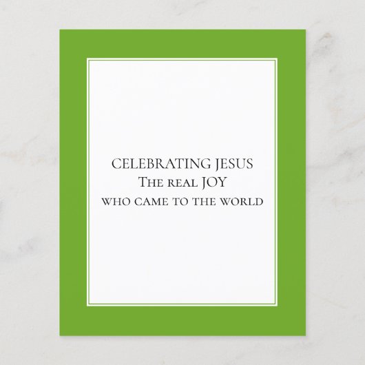 BEGROTING BIJ DE WERELDkerstkaart (Achterkant)