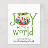 BEGROTING BIJ DE WERELDkerstkaart (Voorkant)