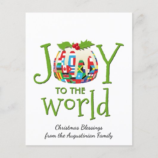 BEGROTING BIJ DE WERELDkerstkaart (Voorkant)