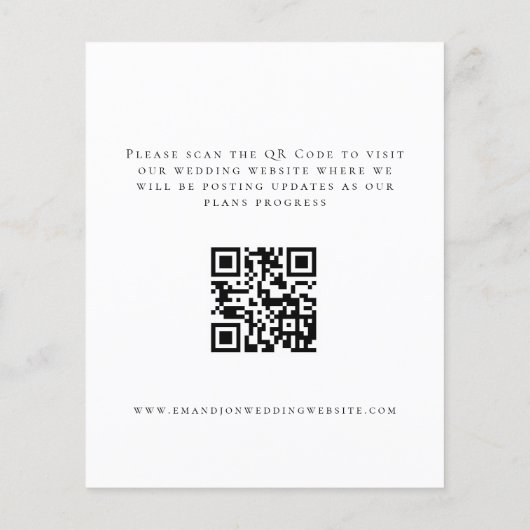 Begroting bij laatste de code van de Foto QR van h (Achterkant)