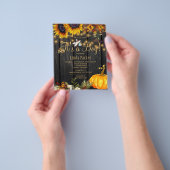 Begroting, bijbelse herfstbabybabydoucheuitnodigin flyer (Hand)