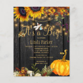 Begroting, bijbelse herfstbabybabydoucheuitnodigin flyer (Voorkant)