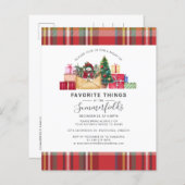 Begroting, bijtend gepresteerd kerstfeest (Voorkant / Achterkant)