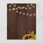 Begroting bijtende zonnebloemen Ik doe een paar do Flyer (Achterkant)