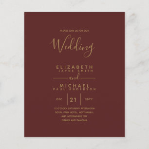 Begroting Bilingual Spanish BODA English Wedding