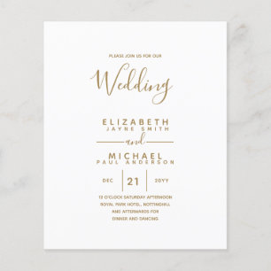 Begroting Bilingual Spanish BODA English Wedding