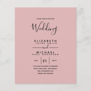 Begroting Bilingual Spanish BODA English Wedding