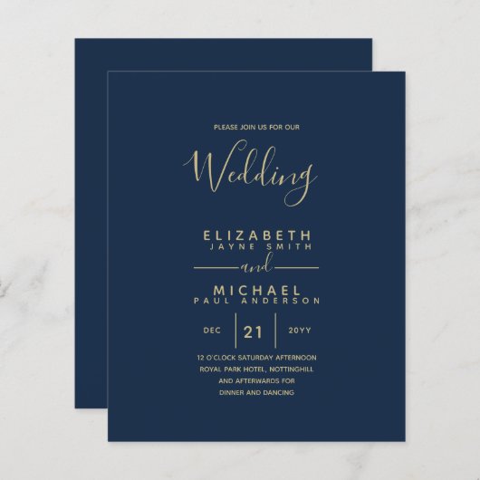 Begroting Bilingual Spanish BODA English Wedding (Voorkant / Achterkant)