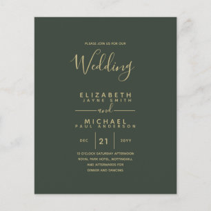 Begroting Bilingual Spanish BODA English Wedding