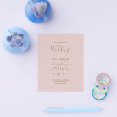 Begroting Bilingual Spanish BODA English Wedding Flyer (Enkel)