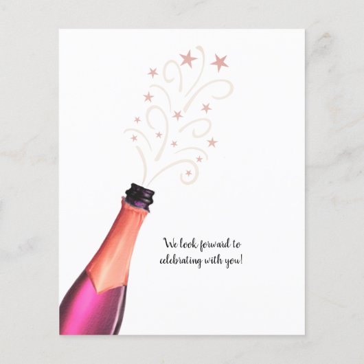 Begroting 'Birthday CHEERT' TOT # JAAR Roos Gold (Achterkant)