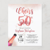 Begroting 'Birthday CHEERT' TOT # JAAR Roos Gold (Voorkant)