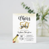 Begroting 'Birthday CHEERT' TOT # JAAR zwart goud (Staand voorkant)