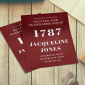 Begroting Birthday Uitnodiging rood wit Flyer