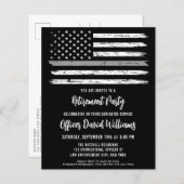 Begroting Black Grey Correction Officer Retirement (Voorkant / Achterkant)