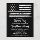 Begroting Black Grey Correction Officer Retirement (Voorkant)