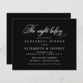 Begroting Black Night before Rehearal Dinner nodig (Voorkant / Achterkant)