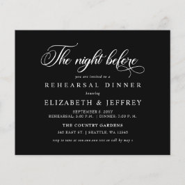 Begroting Black Night before Rehearal Dinner nodig