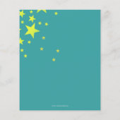 Begroting Blauwgroen Paarse Kinder Uitnodiging Kar (Achterkant)