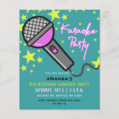 Begroting Blauwgroen Paarse Kinder Uitnodiging Kar (Voorkant)