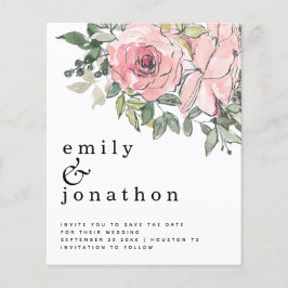 Begroting blush Florals Weddenschap sparen de datu