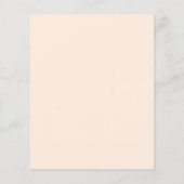 Begroting Blush & Peach Waterverf Floral Baby show (Achterkant)