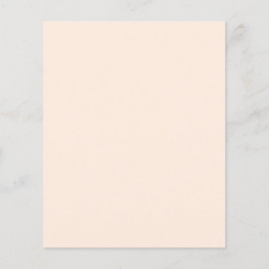 Begroting Blush & Peach Waterverf Floral Baby show (Achterkant)