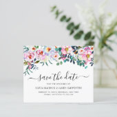 Begroting Blush Pink Eucalyptus Floral Save the Da (Staand voorkant)