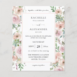 Begroting Blush Pink Floral & Succulent Wedding 2 Flyer