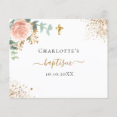 Begroting blush roze florale eucalyptus baptisme R (Achterkant)