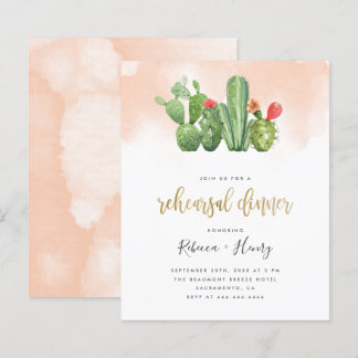 Begroting Blush Waterverf & Cactus repesal Dinner