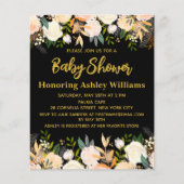 Begroting Boho Baby shower Uitnodiging Genderneutr (Voorkant)