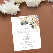 Begroting Boho Copper & Floral Rehearsal Dinner 2 Flyer
