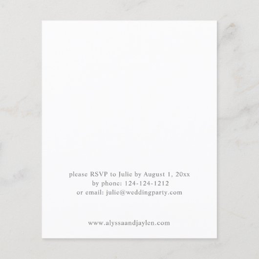 Begroting Boho Copper & Floral Rehearsal Dinner 2 Flyer (Achterkant)