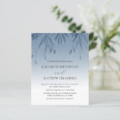 Begroting Boho Dusty Blue geperste oliage Weddensc (Staand voorkant)