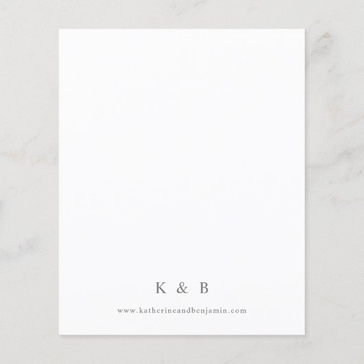 Begroting Boho Eucalyptus & Beige Floral Wedding 2 (Achterkant)