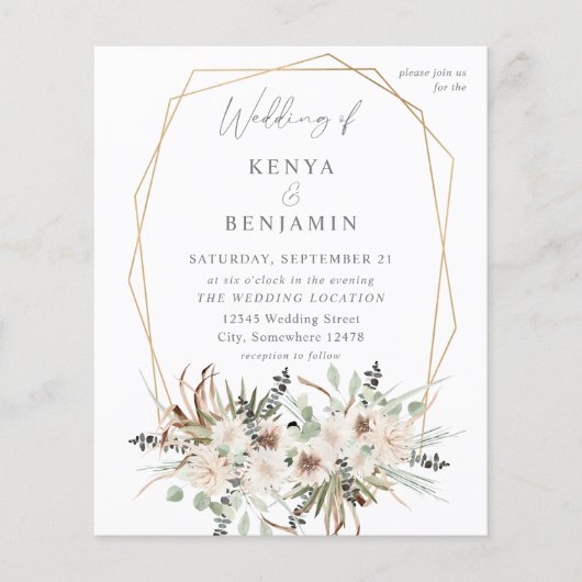 Begroting Boho Eucalyptus & Beige Floral Wedding 2 (Voorkant)