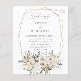 Begroting Boho Eucalyptus & Beige Floral Wedding 2 Flyer