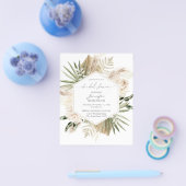 Begroting Boho Pampas Grass & Floral Vrijgezellenf Flyer (Enkel)