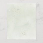 Begroting Botanical Gold Greenery Save the Date (Achterkant)