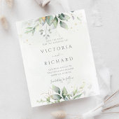 Begroting Botanical Gold Greenery Save the Date