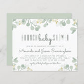 Begroting Botanische Eucalyptus Brunch Baby shower (Voorkant / Achterkant)