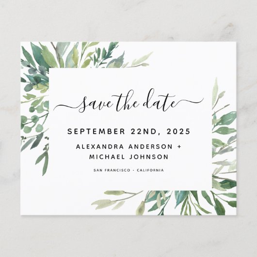 Begroting botanische groen olievlek (Voorkant)