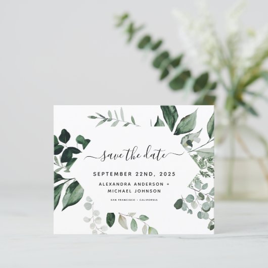 Begroting botanische groen olievlek (Staand voorkant)